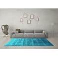 thumbnail image 3 of Ahgly Company Indoor Rectangle Persian Turquoise Blue Bohemian Area Rugs, 7' x 10', 3 of 4