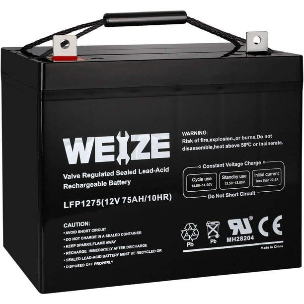 12V 75AH Battery UB12750 LFP1275 for Wayne ESP25 Permobil M300 BackUp