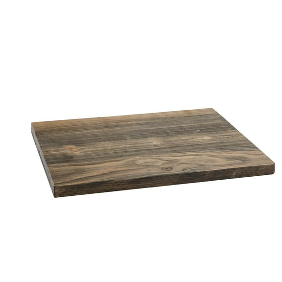 Solid Wood End Tabletop, Restore Boulder Black