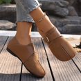 thumbnail image 4 of WHLBF Womens Shoes Slip-on Casual Style Solid Color Shallow Mouth Outdoor Wear All-Match Flat Bottom Moccasins Shoes Loafers Size 7, 4 of 9