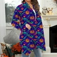 thumbnail image 6 of Feancey Halloween Kimono for Women Plus Size Casual Shawl Cardigans Holiday Novelty Printed Cardigan Jacket Thin Outerwear Multicolor 4XL, 6 of 8