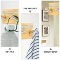 thumbnail image 3 of TOYMYTOY Wall Rail Rack Hook Rail Rack Hanger Beige 1Pack 7.1x1.8x1.3in Bamboo, 3 of 6