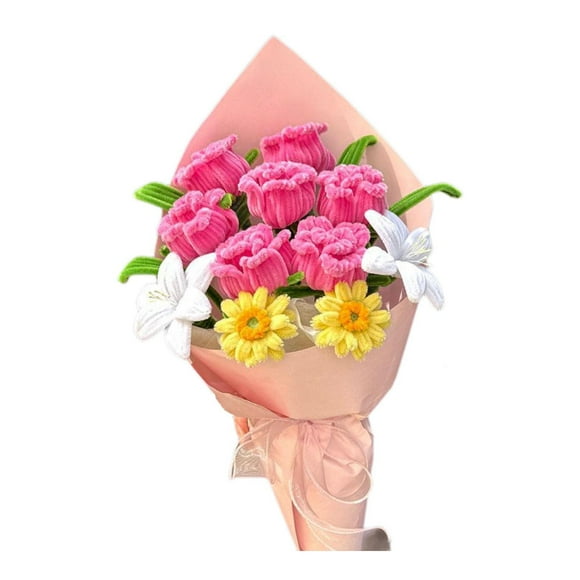 Elodie Pipe Cleaner Flowers Craft Kit Chenille Stems Pipe Cleaners Kit for Birthday