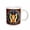 White, variant on 3drose, Zodiac Sign Aries or Ram in Color as Viewed by Ai. Funny Gift for You, 15oz Mug