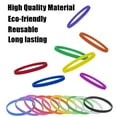 thumbnail image 6 of Muka 100 Pcs Silicone Bracelets, Elastic White Rubber Bands for Birthday, 6 of 7