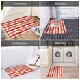 thumbnail image 5 of Rateoe Red Lobster Pattern Flannel Door Mat Indoor Outdoor Entrance, Waterproof All-Weather Doormat,Fade Resistant, Low Profile Entryway Mat 16x24in, 5 of 7