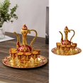 thumbnail image 5 of European Style Set Zinc Alloy Decorative Dispenser Decoration Collectible Plate Wedding Gift Drinkware Home Red Golden Rose, 5 of 8