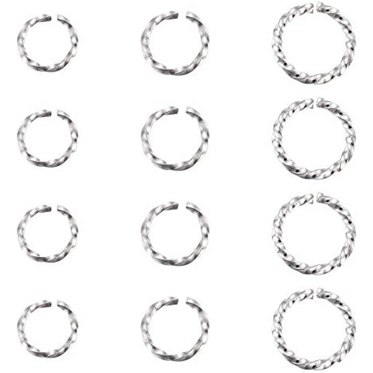 100pcs/lot Stainless Steel Jump Rings 3*4/4*6/6*8m Oval Split Ring