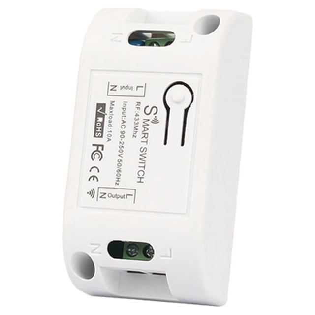 Eigraketly Interruptor inteligente WiFi, disyuntor de automatización inalámbrico, luz de sala de estar para dormitorio de oficina, accesorios de Herramientas y ferretería Receptor