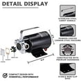 thumbnail image 3 of DC 12Volt 330 GPH Portable Low Suction Electric Water Transfer Removal Utility Pump With Suction Hose Kit, 3 of 7