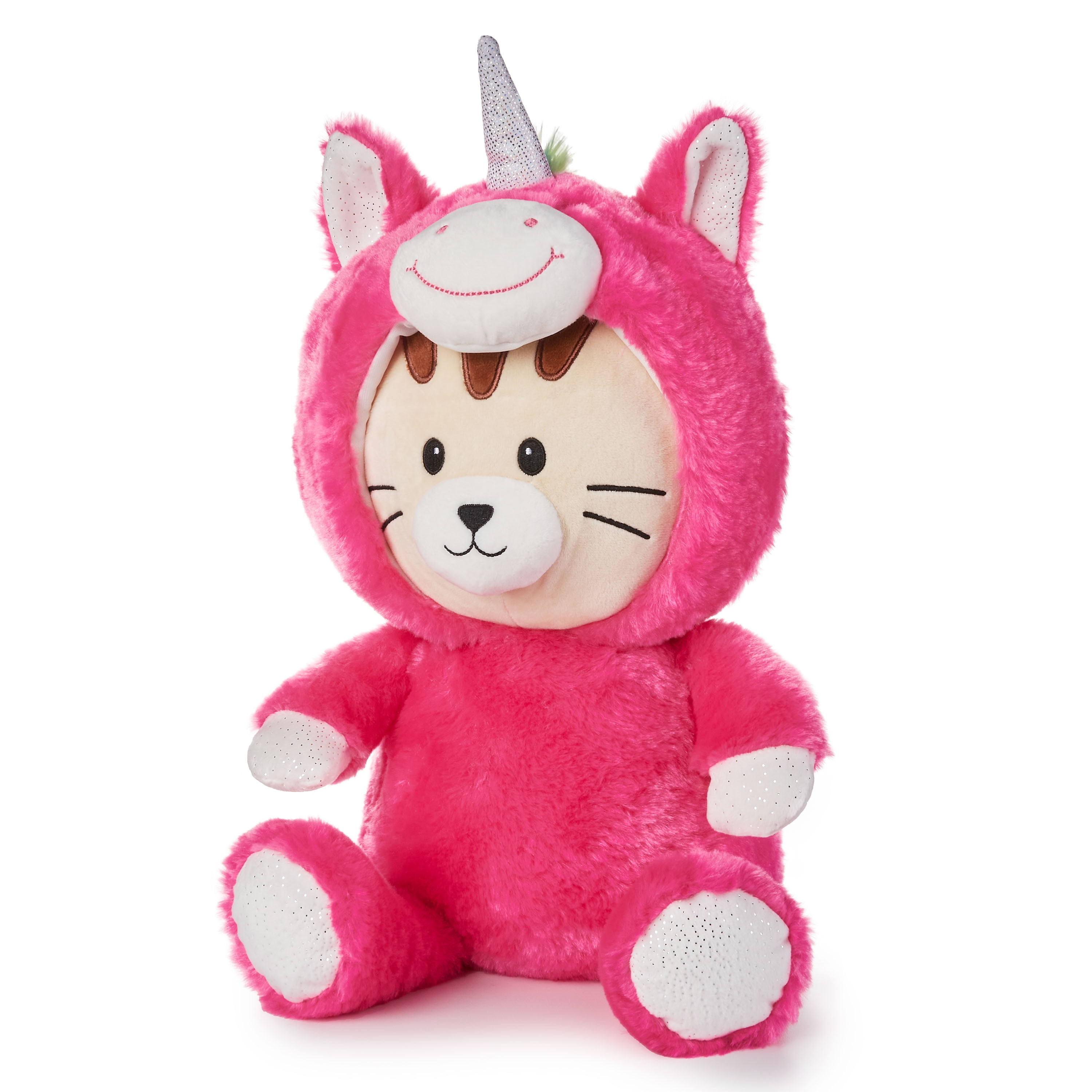 3 Animal Adventure pink Cat narwhal unicorn Super Soft Stuffed Animal Plush 