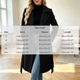 thumbnail image 5 of Biaocheng Women's Double Breasted Lapel Long Coat Button Front Long Sleeve, 5 of 6