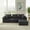 Dark Gray, variant on 103.5" L-Shaped Corner Sectional Sofa – Large Modular Family Couch, Modern Corduroy 4-Seater Sofa with Deep Seat, Cozy Living Room Chaise, No Assembly, Left Facing Chaise Sofa, Dark Gray