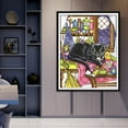 thumbnail image 3 of veasfak Stamped Cross Stitch Printed Black Cat Pattern Embroidery 14CT 22 x 30cm, 3 of 8