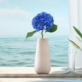 thumbnail image 4 of Blue Artificial Hydrangea Flower Single Stem, Realistic Silk Hydrangea with Lifelike Leaves for Home Décor & Wedding Bouquets, 4 of 6