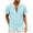Sky Blue, variant on Mens Floral Lace Shirt Short Sleeve Hollow Out Sheer See Through Casual Button Down Shirts Summer Crochet Polo Shirt Fashion Beach Shirts Top,White,S