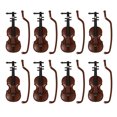 thumbnail image 1 of MasteelfCA 8Pcs Delicate Violin Craft Desktop Musical Instrument Model Decorative Violin Model for Mini House, 1 of 8