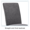 thumbnail image 4 of Fabric Upholstered Dining Chair with Silver Nailhead Trim in Gray, Set of 2, 4 of 11