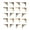 Metal Key, variant on 20Pcs Vintage Hollowed Corner Sticker Journal Border Sticker for Scrapbooking Journal Photo Album Phone Case Art Craft