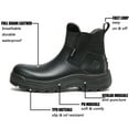 thumbnail image 4 of HARDHILL Men's Slip On Work Boots,Soft Toe Slip Resistant Waterproof Work Boots 80M02 11EE, 4 of 6