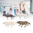 thumbnail image 4 of 4Pcs PVC Wild Wolf Model Toy Simulation Figurines Ornament Toy For Kids Children, 4 of 8