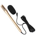 thumbnail image 1 of HLONK Phone Speaker Video Interview Microphone 3.5mm for Cell Phone Laptop Notebook with Cable (Gold), 1 of 6