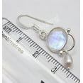 thumbnail image 3 of SilverStarJewel 925 Sterling Silver Rare Rainbow Moonstone Factory Direct Earrings 1.5", 3 of 3