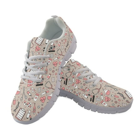

Summer Lace Up Sport Running Ladies Shoes For Women 2023 Sneakers Woman Casual Shoes Medical Appliance Print Mesh Womens Flats