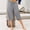 Gray, variant on Drovellove Women's Plus Size Elastic Waist Sweatpants with Pockets - Drawstring Knee Length Shorts for Casual Lounging or Outdoor Activities