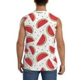 thumbnail image 4 of Balery Watermelon Men's Sleeveless Muscle Shirts Workout Tank Top, Moisture Wicking, Odor Protection-, 4 of 8