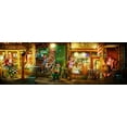 thumbnail image 2 of Alvez, A. - Perez, A. 14x7 Black Ornate Wood Framed with Double Matting Museum Art Print Titled - BCN Street, 2 of 4