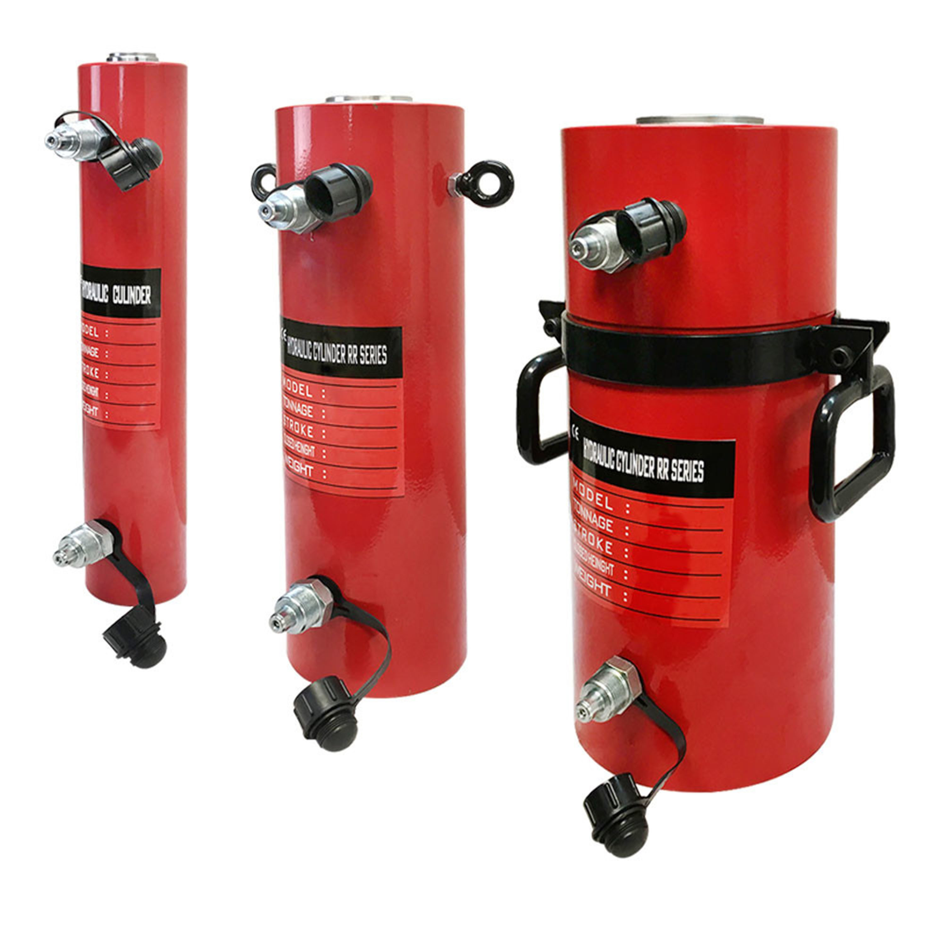 Double Acting 50Ton Hydraulic Cylinder 12" Stroke Jack Ram 19.35