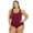 Cabernet, variant on Plus Size Moderate Scoop Back One Piece Swimsuit, High Cut, Athletic (Women's Plus)