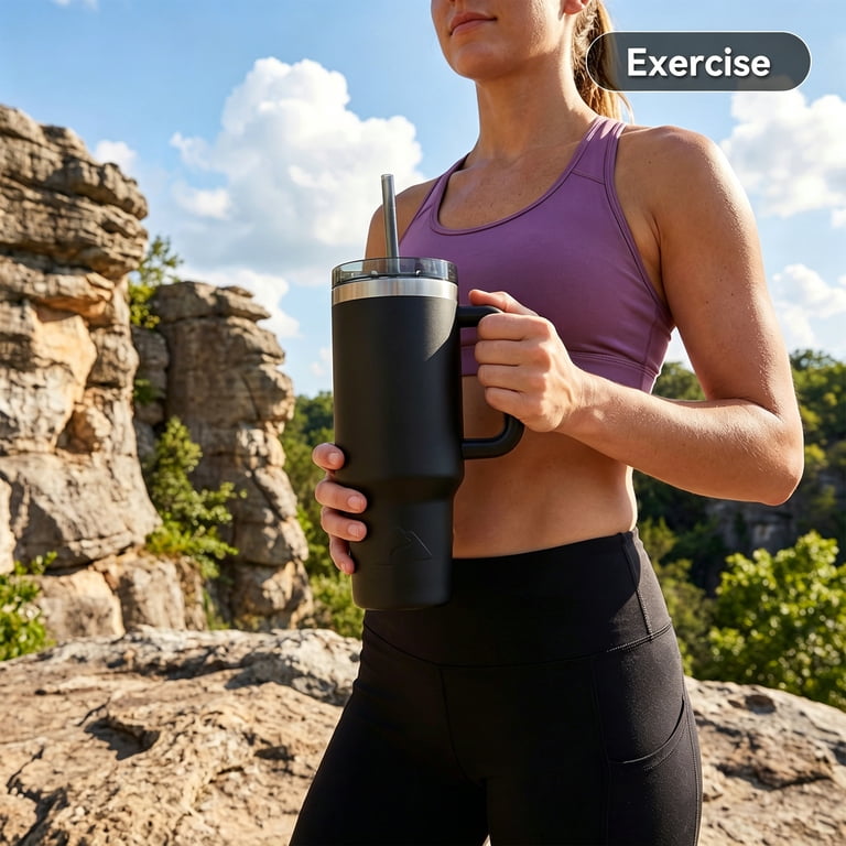 Ozark Trail Vacuum Insulated Stainless Steel Tumbler 40 oz with