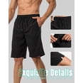 thumbnail image 3 of Men Swim Trunks with Compression 9 Inches Breathable Liner Quick Dry Zipper Pockets Swimming Bathing Summer Beach Shorts for Board Beach Gym Running, 3 of 7