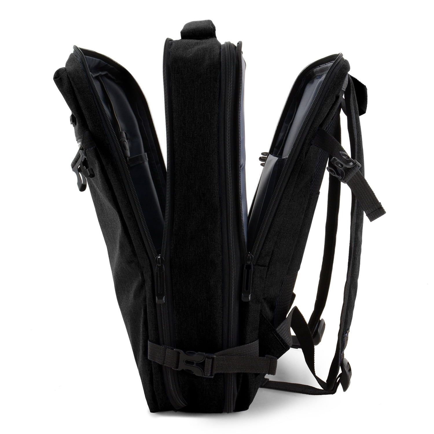 Travel Select Grayville 17" Multifunctional Tech Laptop Backpack with USB Port, Black