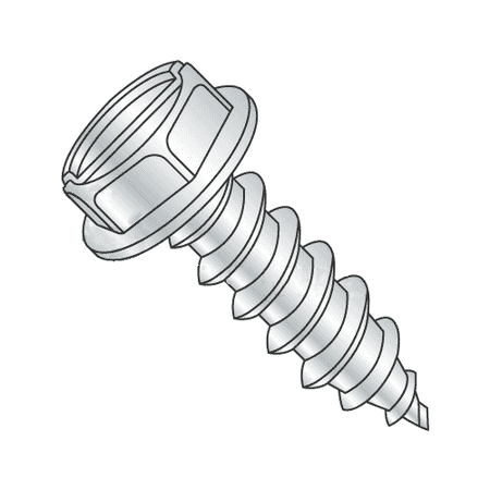 

#10 x 3/4 Type A Self-Tapping Screws / Slotted / Hex Washer / Stainless Steel 316 (Quantity: 3000 pcs)