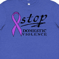 thumbnail image 4 of Inktastic Stop Domestic Violence-purple Ribbon Youth T-Shirt, 4 of 5