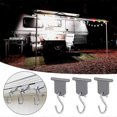thumbnail image 2 of 8pcs Camping Awning Hooks Rv Awning Hangers Hooks Rv Party Light Hangers For Rv, 2 of 5