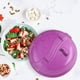 thumbnail image 3 of Cubiertas para platos de refrigerador de microondas de color morado para mantener la frescura de los alimentos Herramientas de cocina de polipropileno, 3 of 6