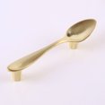thumbnail image 1 of Qianli 2pcsCreative Door Handle, Spoon Handle, Zinc Alloy Small Handle, Golden, 1 of 1
