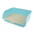 thumbnail image 2 of Rabbit Litter Bedding Box Cage Potty Pet Ferret Blue, 2 of 8