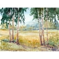thumbnail image 2 of OToole, Tim 14x12 Black Ornate Wood Framed with Double Matting Museum Art Print Titled - Luminous Meadow II, 2 of 4