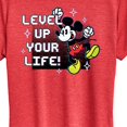 thumbnail image 3 of Disney - Level Up Your Life Mickey - Women's Short Sleeve Graphic T-Shirt, 3 of 5