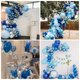thumbnail image 5 of Juego de globos de látex Jobkoo, azul marino y plateado, 60 unidades, 5 of 7