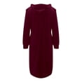 thumbnail image 5 of DHFJKG Long Cardigan For Women Casual Hooded Long Sleeve Fitness Lightweight Zipper Jacket Knee-Length Solid Color Trendy Outerwear, 5 of 5
