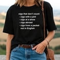 thumbnail image 2 of Cigs That Don’t Count T-Shirt – Funny Dark Humor Graphic Tee, 2 of 5