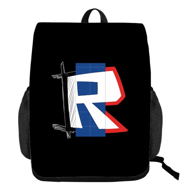Roblox-mochila escolar de poliéster de gran capacidad, bolsa de repuesto creativa para estudiantes periféricos de juego, nuevo