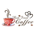 thumbnail image 4 of Coffee Cup Wall Stickers Cafe Vinyl Art Decals Pub Decals Bla Kitchen Home Decor, 4 of 7