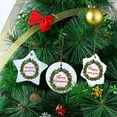 thumbnail image 3 of 10-Pieces DIY Sublimation Ceramic Pendant Blank Christmas Xmas Holiday Ornaments Decoration Gifting, 3 of 6